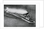 Graf Zeppelin Flying Above the S.S. New York by Anonymous