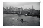 Nuclear Submarine Passing New York View by Anonymous