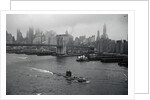 Nuclear Submarine Passing New York View by Anonymous