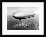 USS Macon in Flight Over Lower New York City by Anonymous