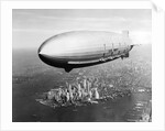 USS Macon in Flight Over Lower New York City by Anonymous