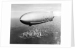 USS Macon in Flight Over Lower New York City by Anonymous