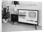 Early Model Radio Television in Home by Anonymous