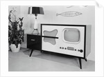 Early Model Radio Television in Home by Anonymous