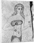 Detail of Young Women Exercising Late Antique Roman Mosaic by Anonymous
