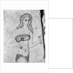Detail of Young Women Exercising Late Antique Roman Mosaic by Anonymous