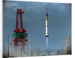 Rocket Blasting into Space by Anonymous