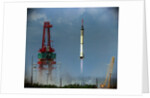 Rocket Blasting into Space by Anonymous