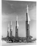 Four Nike Missiles in Vertical Position at Launching Site by Anonymous