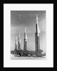 Four Nike Missiles in Vertical Position at Launching Site by Anonymous