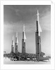 Four Nike Missiles in Vertical Position at Launching Site by Anonymous