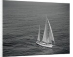 Aerial View of a Sailing Yacht by Anonymous