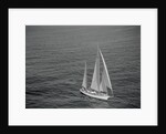 Aerial View of a Sailing Yacht by Anonymous