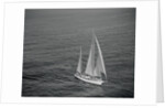 Aerial View of a Sailing Yacht by Anonymous