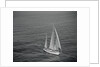 Aerial View of a Sailing Yacht by Anonymous
