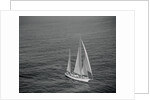 Aerial View of a Sailing Yacht by Anonymous