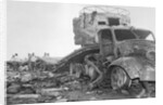 Destroyed Ammunition Truck by Anonymous