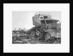 Destroyed Ammunition Truck by Anonymous