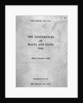 Cover of The Conferences at Malta and Yalta by Anonymous