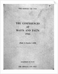 Cover of The Conferences at Malta and Yalta by Anonymous