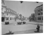 Workers Driving in Mock Town by Anonymous