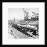 USS Perch Submarine in Dry Dock by Anonymous