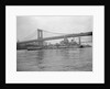 USS Wisconsin Passing Beneath Manhattan Bridge by Anonymous