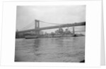 USS Wisconsin Passing Beneath Manhattan Bridge by Anonymous