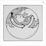 Diagram of Fallout from Nuclear Explosion by Anonymous
