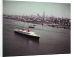 United States Passing New York Skyline by Anonymous