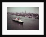 United States Passing New York Skyline by Anonymous