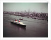 United States Passing New York Skyline by Anonymous