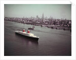 United States Passing New York Skyline by Anonymous