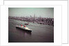 United States Passing New York Skyline by Anonymous