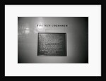 The New Colossus on Base of Statue of Liberty by Anonymous