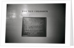 The New Colossus on Base of Statue of Liberty by Anonymous