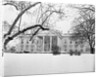 Snow Covering the White House Lawn by Anonymous