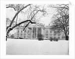 Snow Covering the White House Lawn by Anonymous