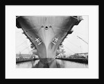 Bow of the USS Saratoga warship by Anonymous