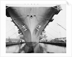 Bow of the USS Saratoga warship by Anonymous