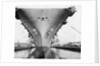 Bow of the USS Saratoga warship by Anonymous