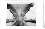 Bow of the USS Saratoga warship by Anonymous