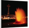 Space Needle and Fountain at Night by Anonymous