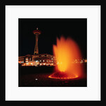 Space Needle and Fountain at Night by Anonymous