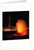 Space Needle and Fountain at Night by Anonymous