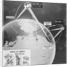 Illustration Showing Earth and Telstar Communication Satellites Sites by Anonymous