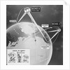 Illustration Showing Earth and Telstar Communication Satellites Sites by Anonymous