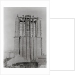 Construction of the Brooklyn Bridge by Anonymous