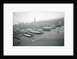 Ships Docking in New York Harbor by Anonymous