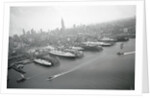 Ships Docking in New York Harbor by Anonymous